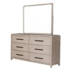 Royal Hampton Dresser Mirror, Rounded Edges, Natural Oak Beige Solid Wood 37x40 - 2 of 4