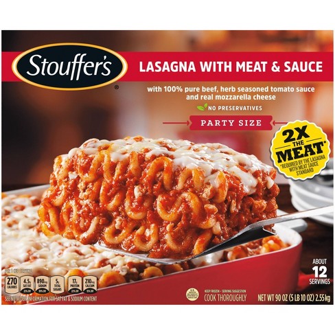 Stouffer's Frozen Lasagna With Meat & Sauce Party Size - 90oz : Target