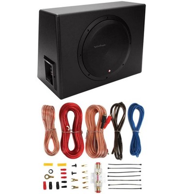 Rockford Fosgate P300-12 12" 300W Sealed Powered Subwoofer Sub Enclosure+Amp Kit