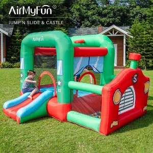 ZACHVO Kids Bounce House 3-12 Inflatable Slide Castle, Outdoor/Indoor, Red - 1 of 4