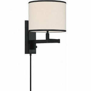 Crystorama Lighting Madison 1 - Light Swing Arm Lamp in  Matte Black - 1 of 3