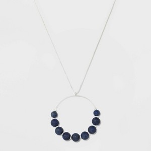 Bead Large Necklace - Universal Thread Blue/Silver, Women