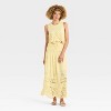 Women's Embroidered Eyelet Side-Tie Tank Top - Future Collective - 3 of 3
