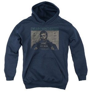 Boys’ Supernatural Dean Mug Shot Hooded Sweatshirt - 1 of 4