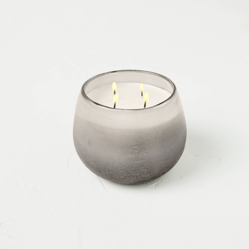 Tranquility Fashion Salted Glass Wellness Jar Candle Gray - Casaluna™, 4 of 10