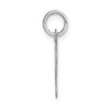 Black Bow Jewelry 14k White Gold Ella Collection Small Fancy Script Initial Pendant A-W - 2 of 4