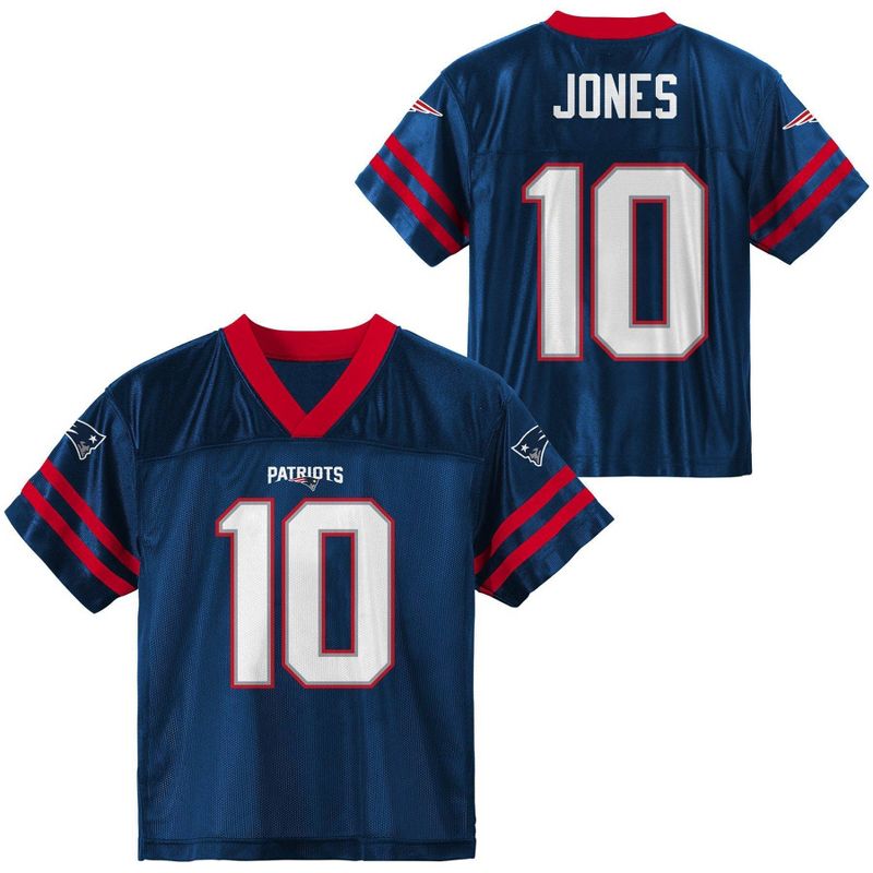 NFL New England Patriots Toddler Boys' Short Sleeve Jones Jersey, 1 of 4