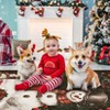 Christmas Area Rug Non Slip Living Room Throw Carpet Snowman Washable Soft Indoor Carpet Non-Shedding Rug for Bedroom Dining Room - 4 of 4