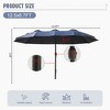 YARDSIGHT 12.5x6.7FT Large Rectangular  Outdoor Market Umbrella  without Base –Sturdy Frame & UV-Resistant Canopy for Garden, Deck, Pool, and Backyard - 3 of 4