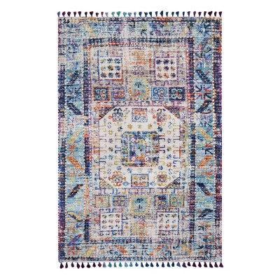 4'x6' Tarom Distressed Rug with Multiple Fringe - Anji Mountain