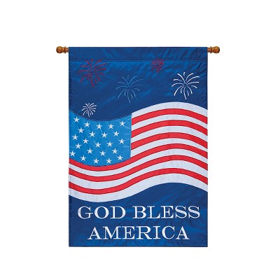 C&F Home God Bless America July 4th Flag