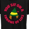 Women's - ELF - Christmas Family Set Throne Of Lies Short Sleeve Graphic T-Shirt - 2 of 4
