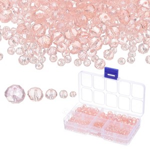Unique Bargains Jewelry Making Craft Embellishments Rondelle Glass Beads - 1 of 4