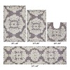 Medallion Collection 4 Piece 100% Cotton Tufted Bathroom Rug Set  with Non-Slip Backing, Machine Washable, Tumble Dry Bath Mat - 2 of 4