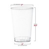 Smarty Had A Party 12 oz. Clear w/ Silver Glitter Round Plastic Tumblers - 240 pcs - 4 of 4