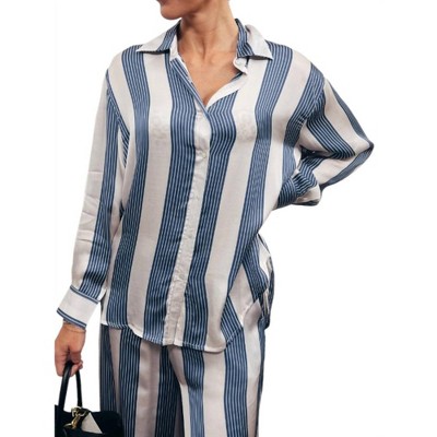 Women's Milo Stripe Long Sleeve Shirt - DELUC