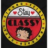 Betty Boop Stay Classy Feisty Sassy Womens Graphic T Shirt Tees Brisco Brands - 2 of 4