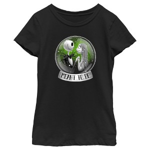 Girl's The Nightmare Before Christmas Jack and Sally Meant To Be T-Shirt - 1 of 4