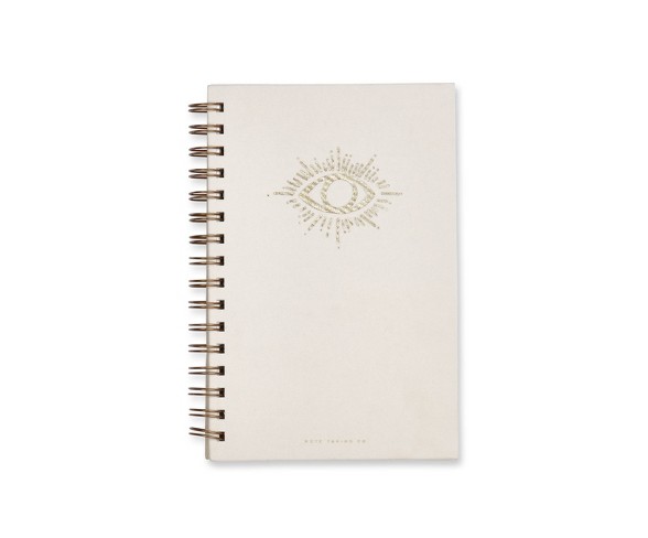 1 Subject College Ruled Magic Eye Spiral Notebook 5.75"x 8.5" White - West Emory