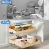 Pull Out Cabinet Organizer, Pull Out Cabinet Drawer for Kitchen cabinets, Finished, Bottom Assembly - image 3 of 4