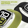 HTUTWOO Nylon Loop Apple Watch Band, Sport Woven Strap 38/40/41/42/44/45/49mm for iWatch Series 11 10 9 8 7 6 5 4 3 2 1 SE Ultra for Women Men - 4 of 4