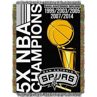 NBA San Antonio Spurs Northwest Commemorative Series Blanket Throw Blanket