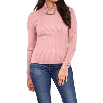 Women's ANDRE LONG SLEEVE SNAP TURTLENECK TOP - LAmade