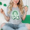 Simply Sage Market Women's Lucky Shamrock Rainbow Short Sleeve Graphic Tee - 2 of 3