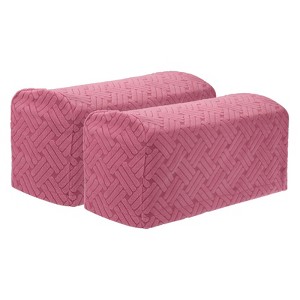 Unique Bargains Non-Slip Stretch Jacquard Couch Armrest Slipcovers 2 Pcs - 1 of 4