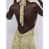Clotth Women's Sleeveless Halter Printed Maxi Dress Deep V Neck Backless Bodycon Long Dresses Y2k Formal Cocktail Going Out Beachwear - 4 of 4