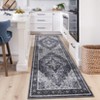 Washable Floral Medallion Soft Non Slip Carpet Indoor Retro Accent Large Floor Carpet Stain Resistant Non Shedding Rugs - 2 of 4