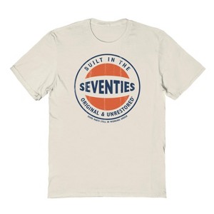 Original and Unrestored Men's Iconic Seventies Short Sleeve Graphic Cotton T-Shirt - 1 of 1