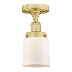 Bell - 1 Light Semi-Flush Mount In Industrial Style-8.25 Inches Tall and 6.5 Inches Wide - 1 of 1