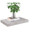vidaXL Floating Wall Shelves 2 pcs Concrete Gray 15.7"x9.1"x1.5" MDF - 2 of 4