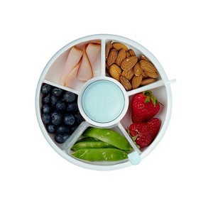 GoBe Kids' Small Snack Spinner Flip Bundle with Sticker Sheet and Hand - 11oz Strap Baby Food Storage - 1 of 4