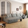 Dewdrop Cloud Sectional Grey Couch ,Modern Modular Sofa with Deep Seat, Upholstered Couches for Living Room Bedroom,No Assembly Required - 2 of 4