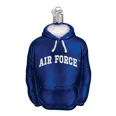 Old World Christmas Blown Glass Ornament for Christmas Tree, Air Force Hoodie
