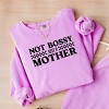 Simply Sage Market Not Bossy Just A Mother Lightweight Garment Dyed Sweatshirt - 3 of 4