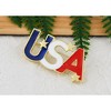 Anna-Kaci American Flag USA Sparkly Crystal Rhinestone 4th of July  Pin Brooch - 3 of 4