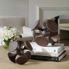 Uttermost Balanced Harmony Dark Wooden Sculptures – Set of 2 Modern Abstract Accents, 10-Inch Geometric Design - 2 of 4