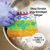 4-Pack Reusable Non-Scratching Dish Scrubber, Planet-Friendly Soft Scrub for Kitchen and Household Cleaning, Dishwasher Safe - 2 of 4