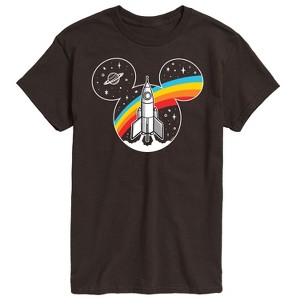 Men's - Disney - Mickey Retro Space Logo Short Sleeve Graphic T-Shirt - 1 of 4