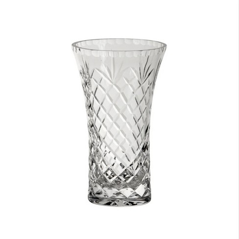 Slickblue Classic and Modern Cut Crystal Flared Vase Collection - Clear in 3 Different Size Option - image 1 of 2