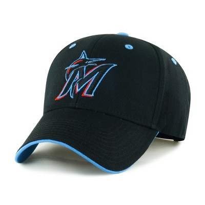 Florida Marlins CHAIN STITCH HEARTS Black Fitted Hat