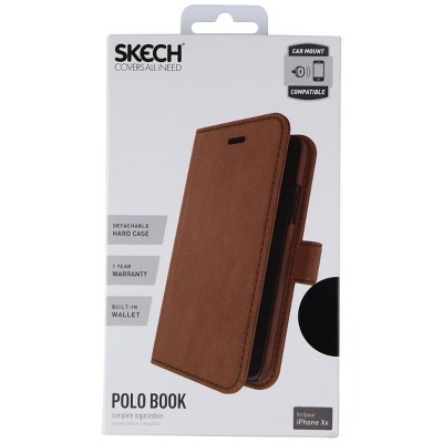 Skech Polo Wallet Protective Cover Detachable Case for Apple iPhone XR - Brown