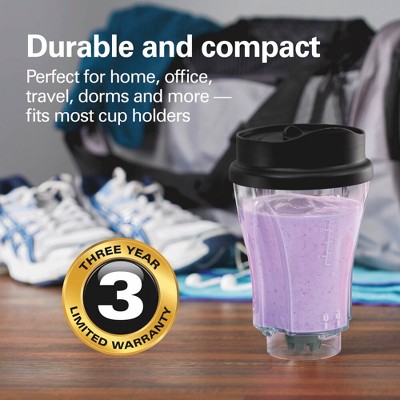 Black 14oz Single-Serve Blender with Travel Lid