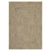 Area Rugs for Living Room Soft Faux Wool Modern Braided Print Rug Washable Rug Low Pile Non-Slip Carpet - 2 of 4