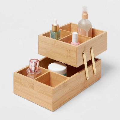 10&#34; x 6&#34; x 5&#34; Hinged Bamboo Countertop Organizer - Brightroom&#8482;_1