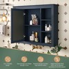 Okak Modern Wall Mounted Bathroom Cabinet with Mirror & 6 Open Shelves,Medicine Cabinet Mirror Cabinet for Bathroom - 3 of 4