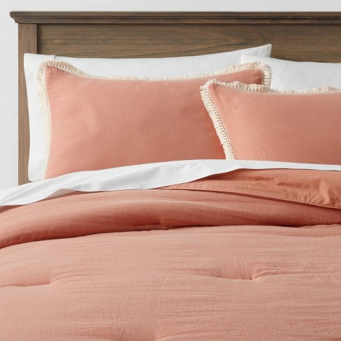 Terracotta Rust Duvet Cover With Pillow Covers, Bohemian Cotton